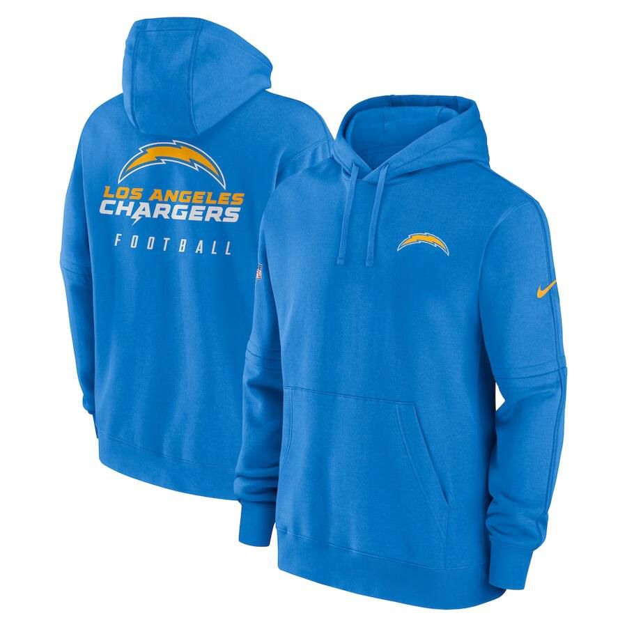 Men 2023 NFL Los Angeles Chargers blue Sweatshirt style 1->cleveland browns->NFL Jersey